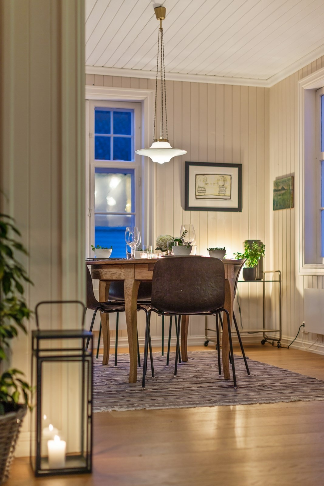 Det er enkelt å skape god stemning i Oppsalveien 15B. Galleribilde