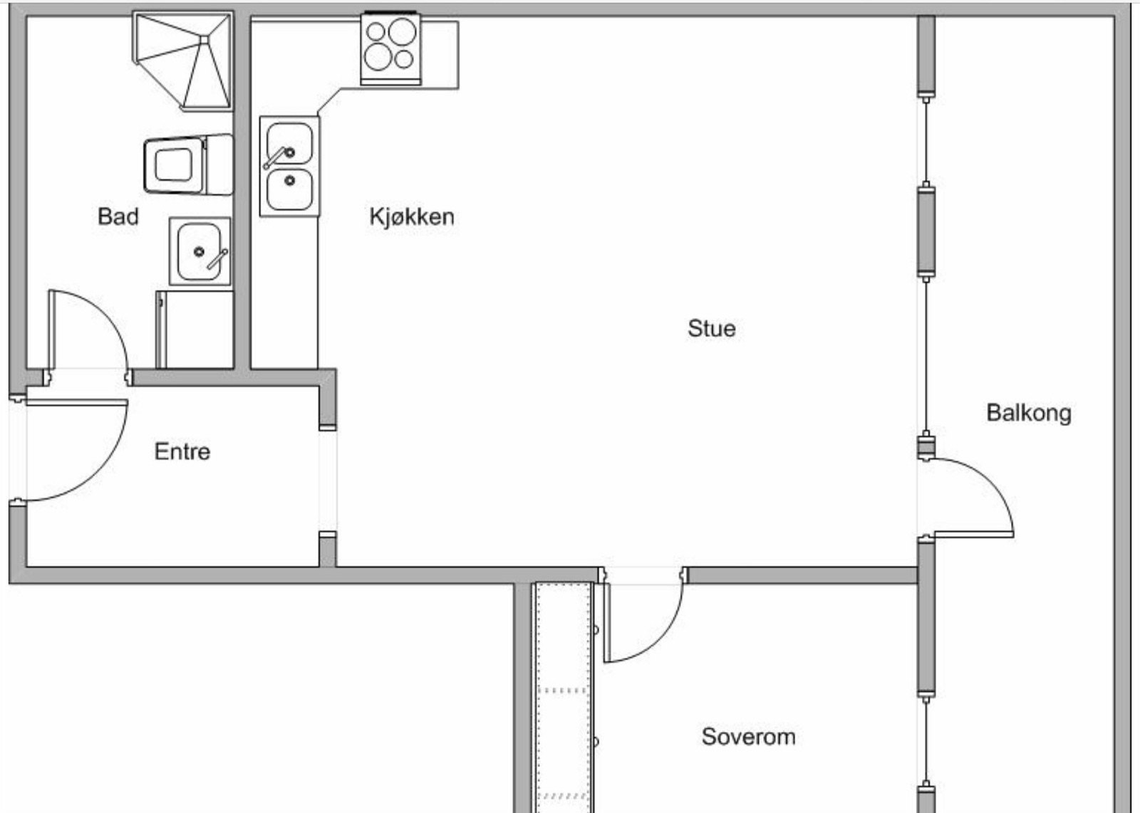 Plantegning Galleribilde