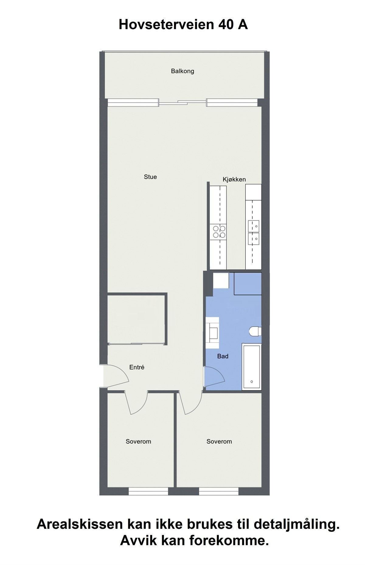 Plantegning Hovseterveien 40 A Galleribilde