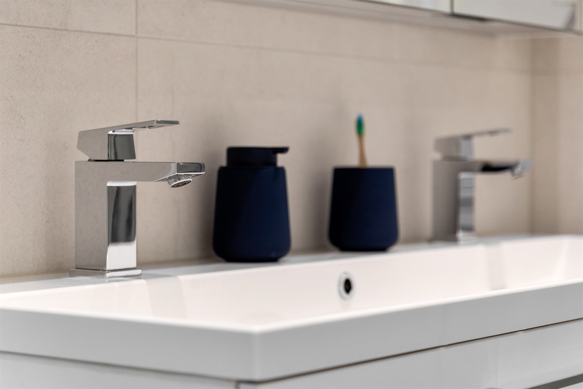 Badet har også løsning for vaskesøyle Galleribilde