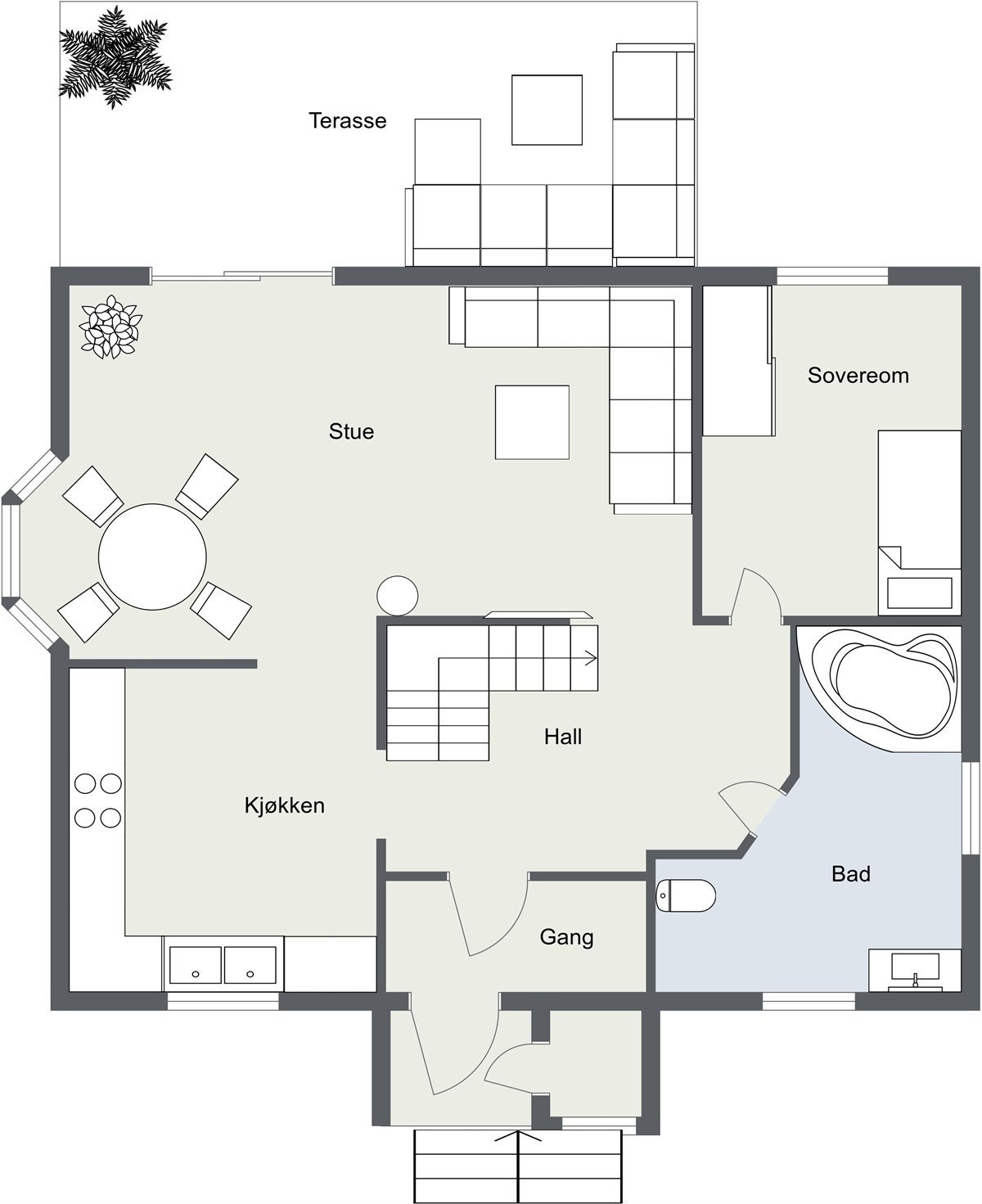 Plantegning. Galleribilde