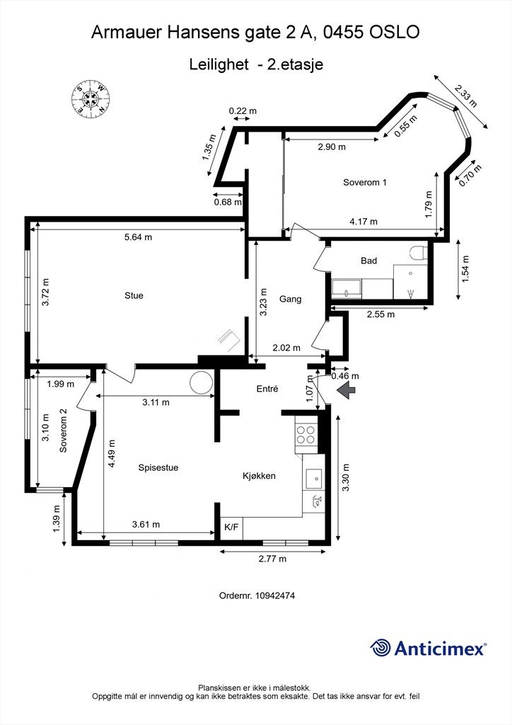 Plantegning Galleribilde