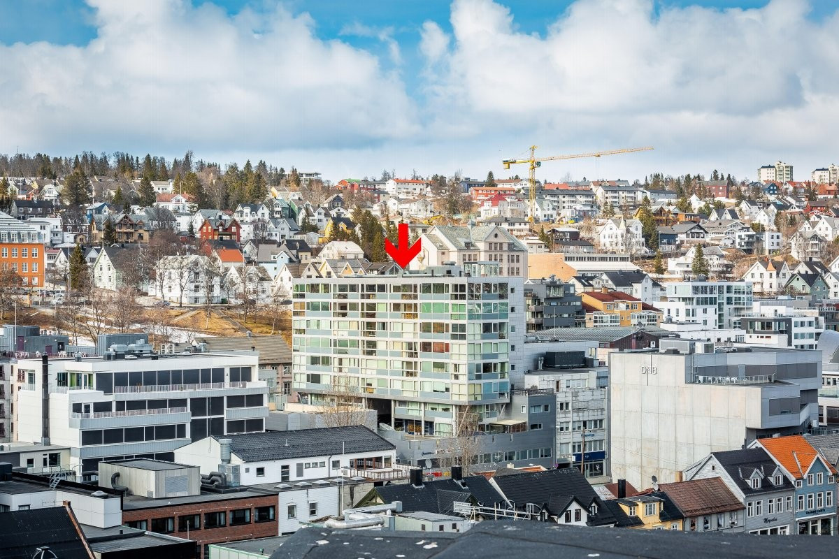 Stor toppleilighet med garasje i Sentrum Terrasse