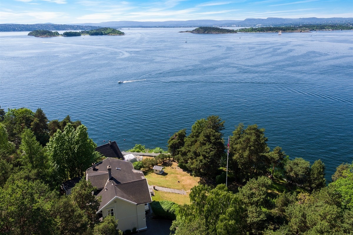 Sett vestover fra luften Galleribilde