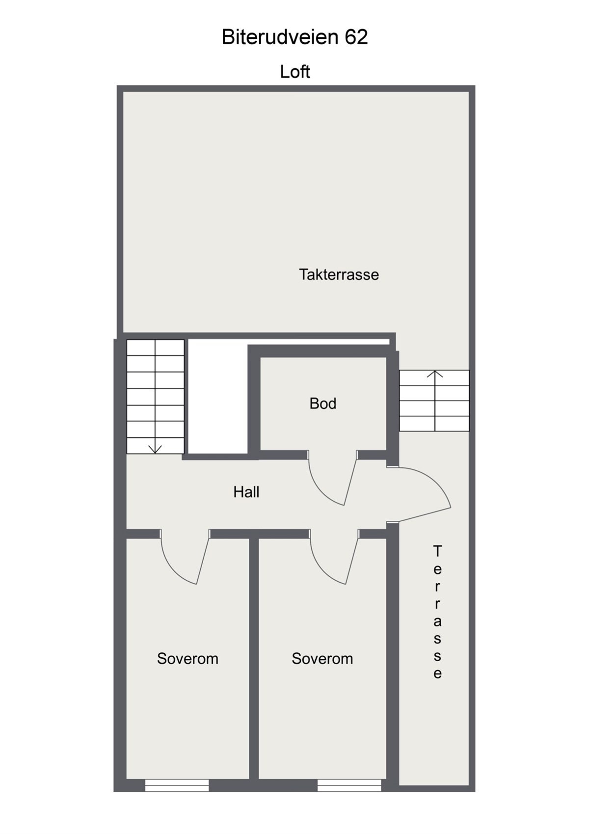 Plantegning loft Galleribilde