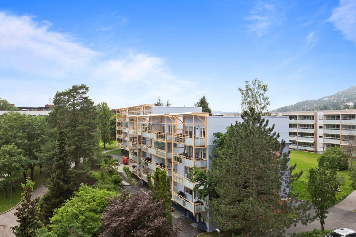 Hyggelig utsyn fra balkongen. Galleribilde