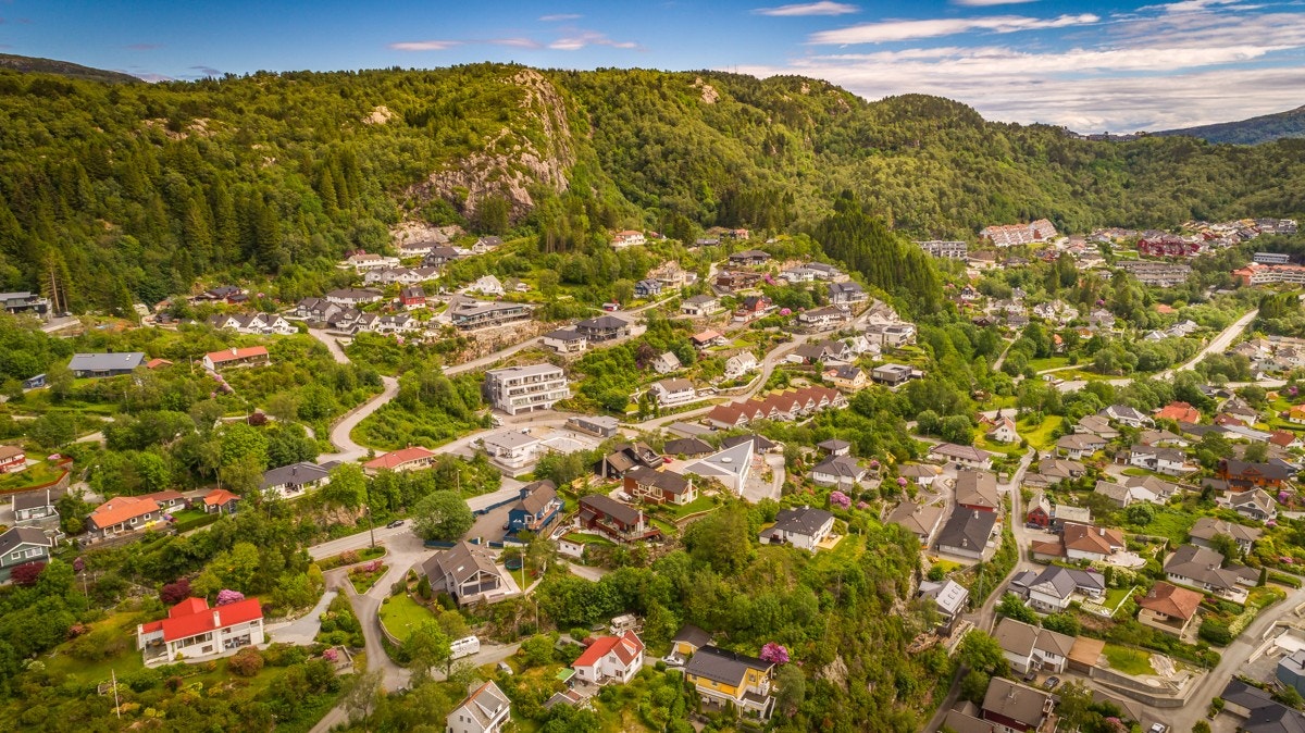 Gangavstand til Rema 1000 Morvik og Morvik hjemmebakeri. Galleribilde