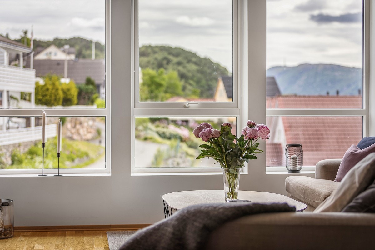 Herlig utsikt fra stuevindu. Galleribilde