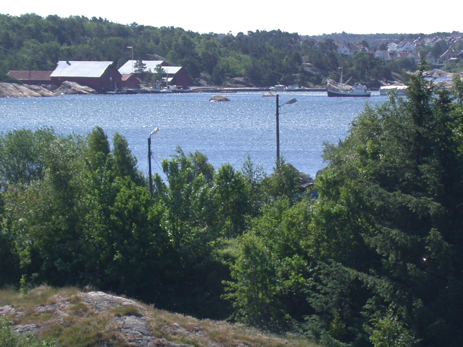 utsikt fra frokostbalkong mot Bragdøya Galleribilde