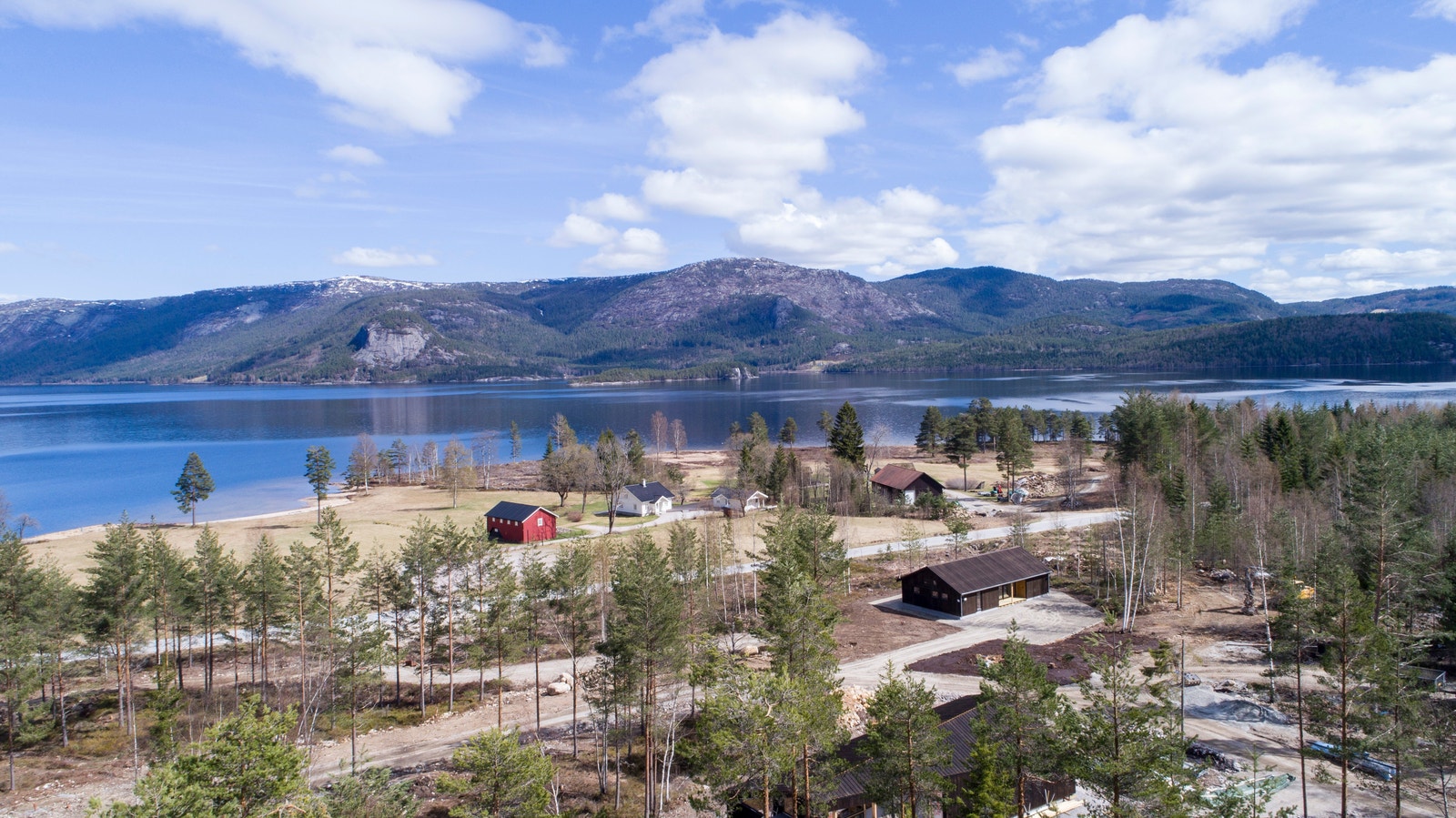 Hyttefeltet frå lufta Galleribilde