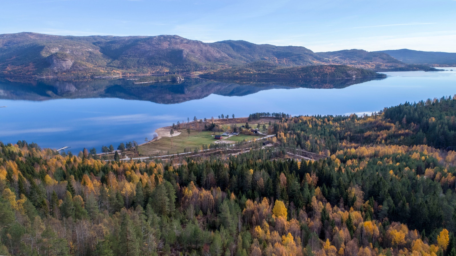 Hyttefeltet frå lufta Galleribilde