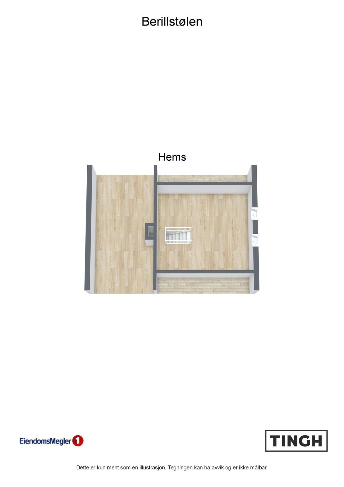 Plantegning hems. Galleribilde