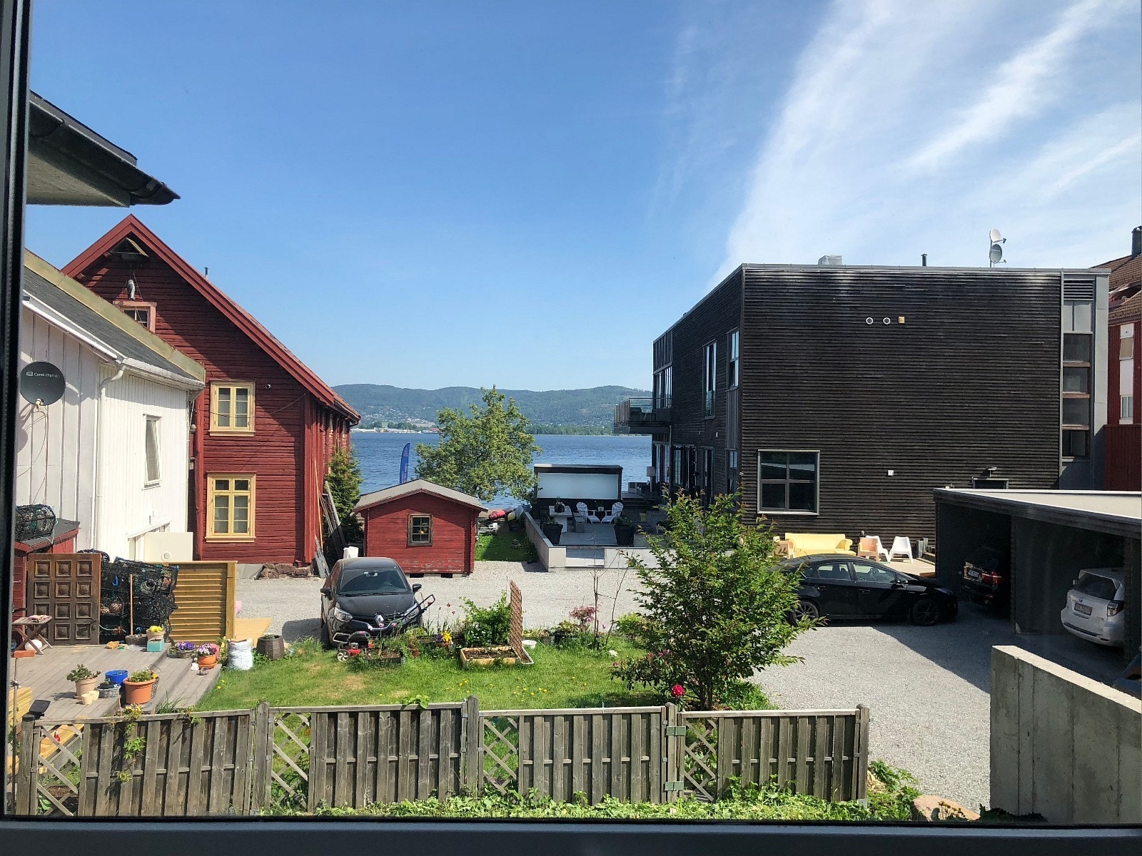 Fantastisk utsikt fra terrasse. Galleribilde