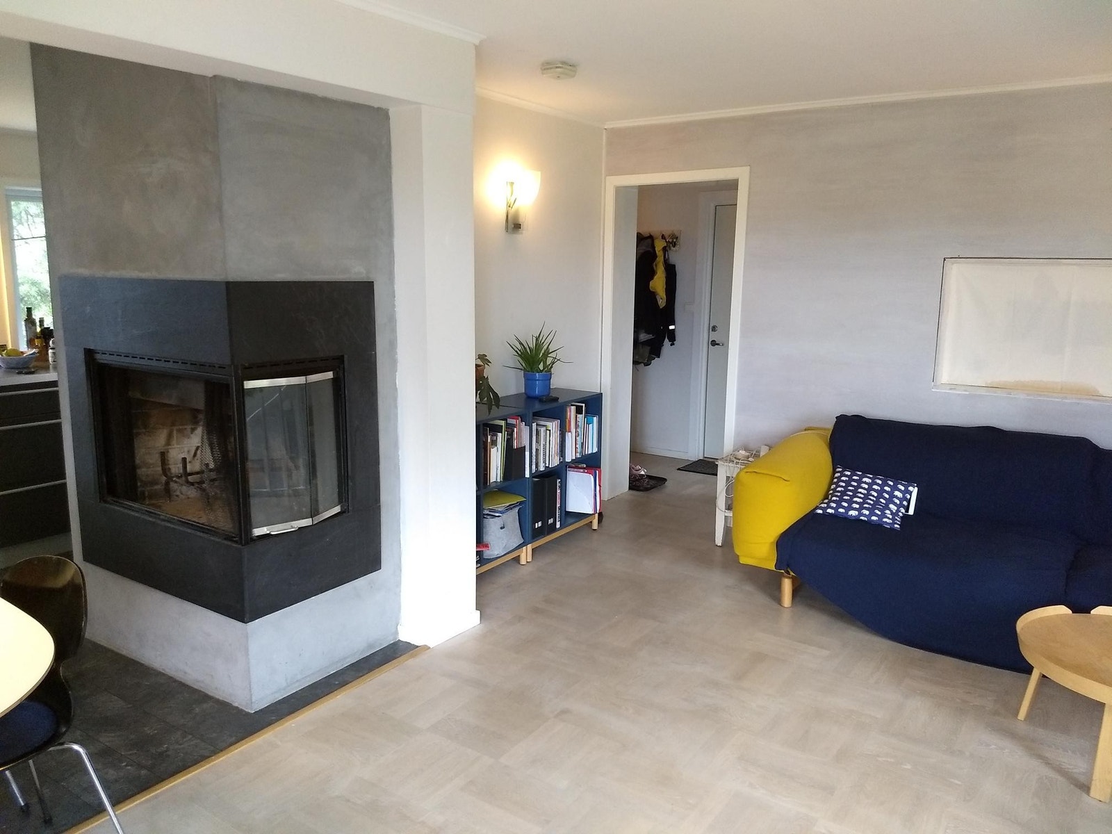 Stue med peis Galleribilde