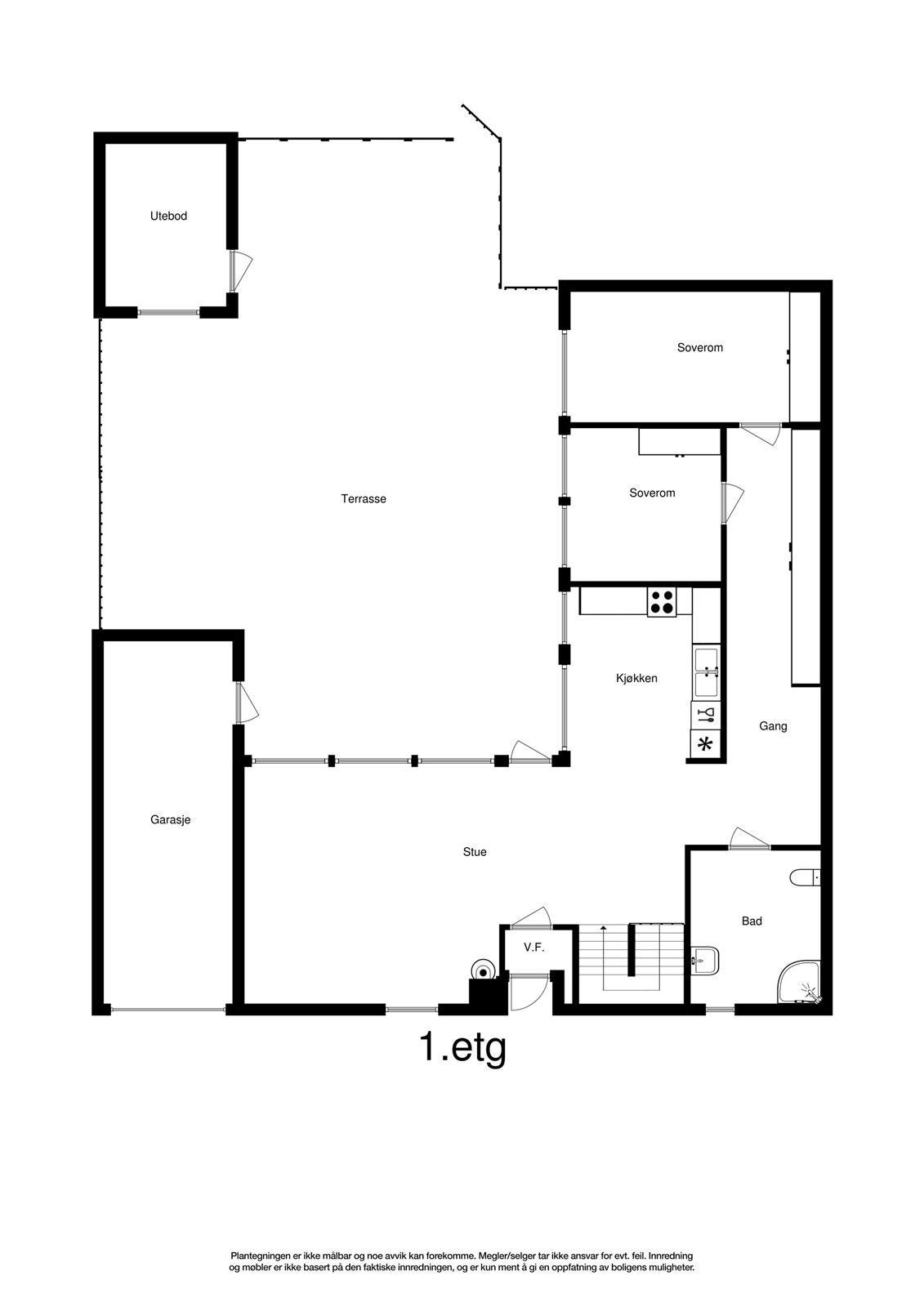 Plantegning 1. etasje. Galleribilde