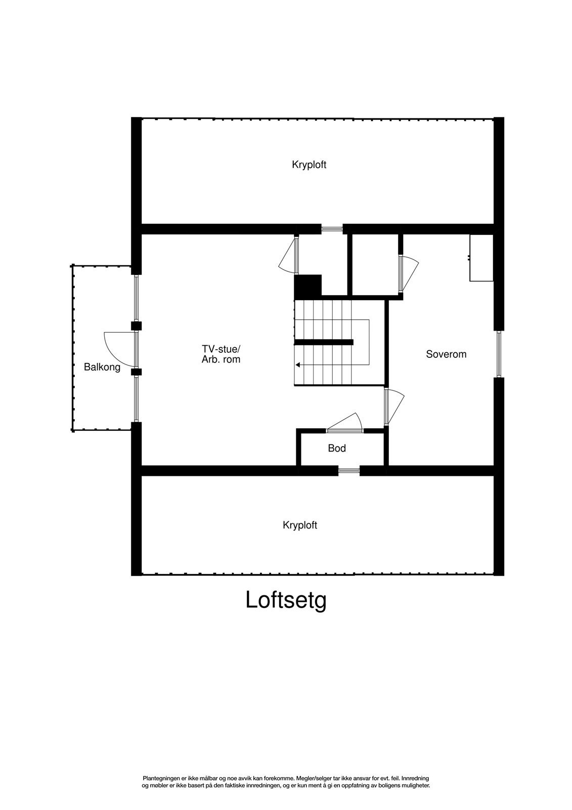 Loftsplan Galleribilde