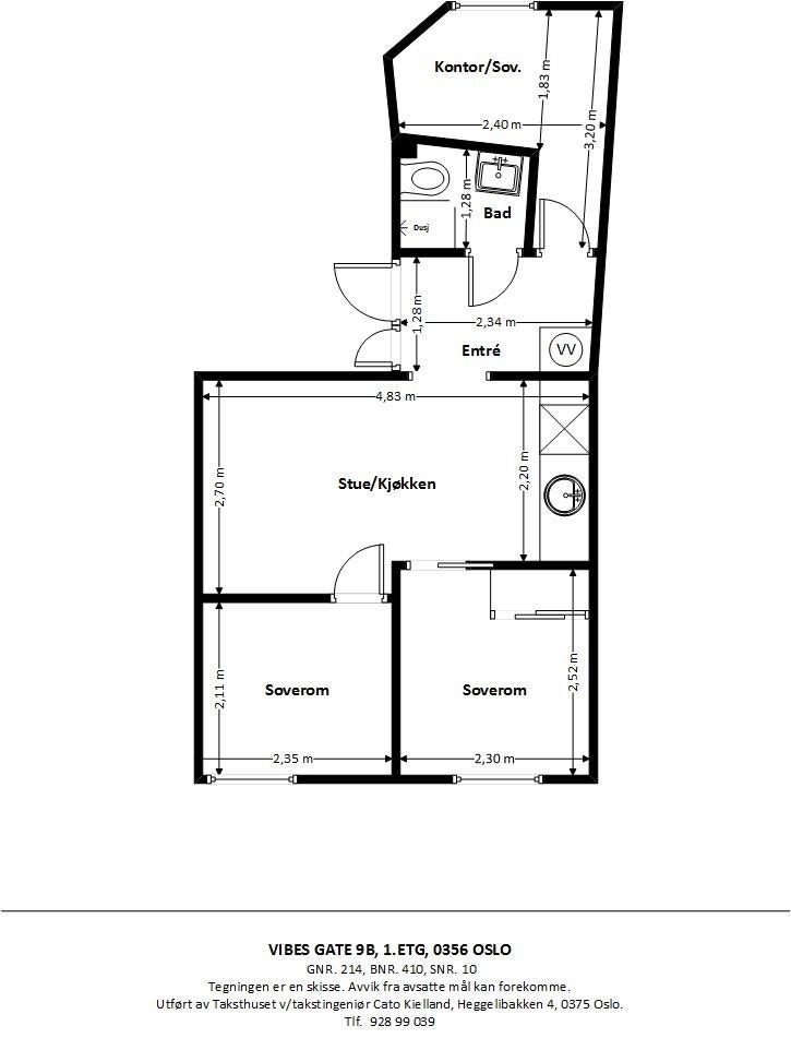 Plantegning 1. etasje. Galleribilde