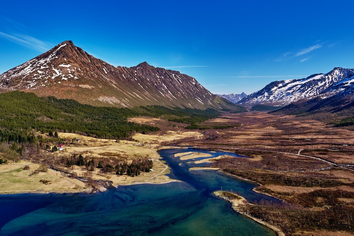 Sørfjorden - idyllisk naturperle i Vesterålen. Stor eiendom med jakt- og fiskerettigheter. Del av elgvald. Galleribilde