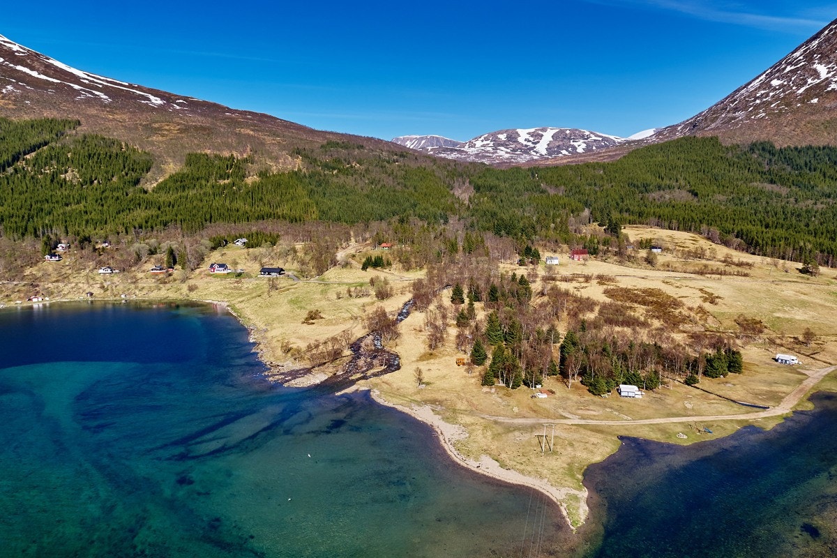 Deler av eiendommen er regulert til hyttetomter. Galleribilde