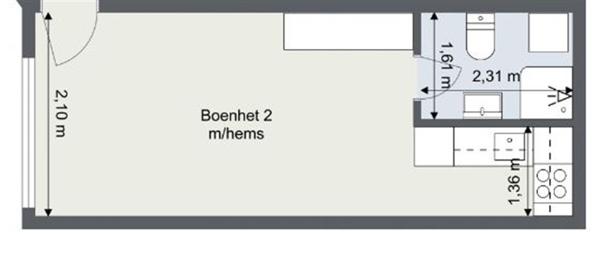 Velkommen inn til enhet 2 (Hybelleilighet 1) Galleribilde
