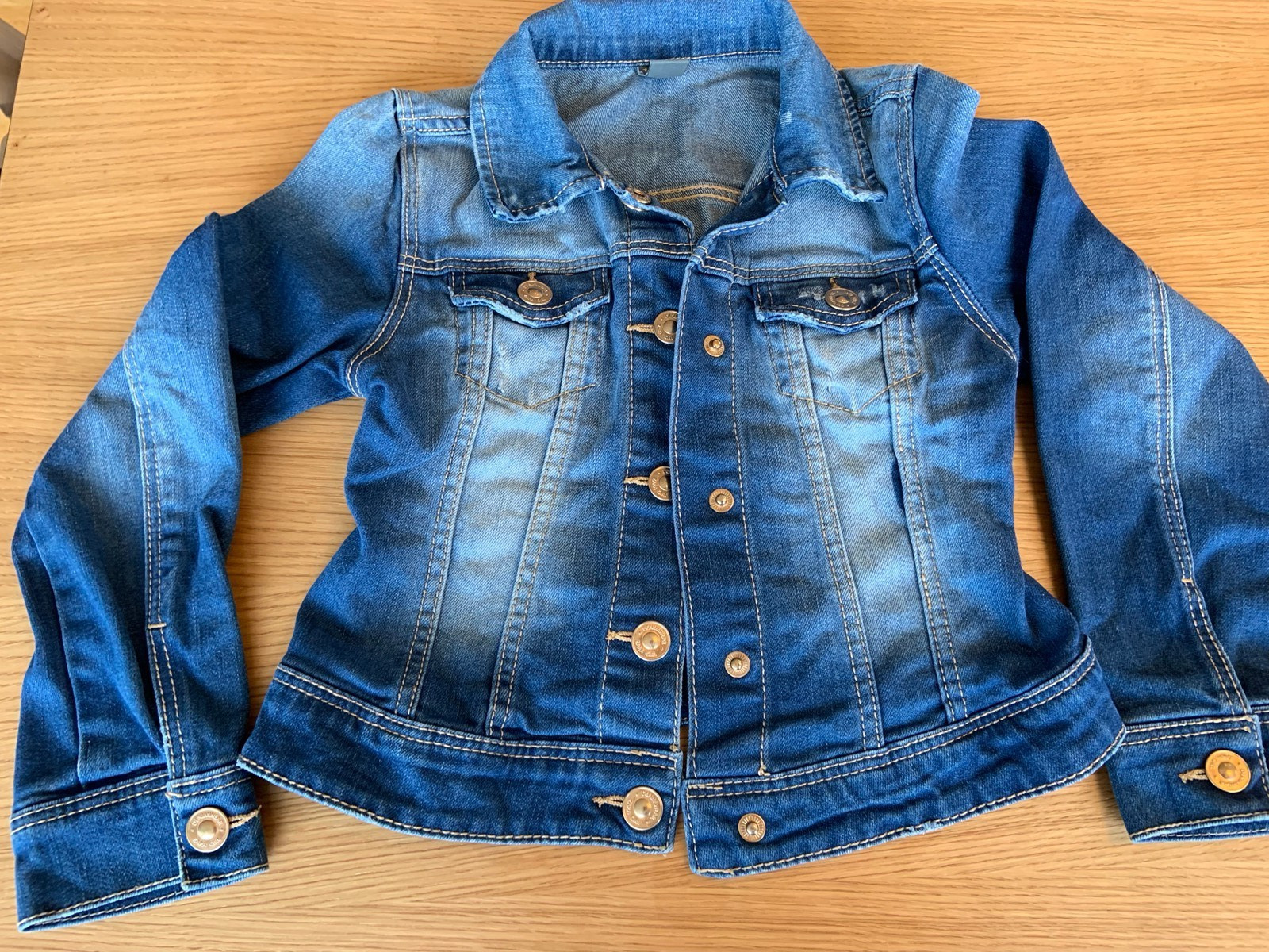 Denim jakke + sommer kjole, jente, ZARA, NY, str. 104 116 Denim jakke + sommer kjole, jente, ZARA, NY, str. 104 116