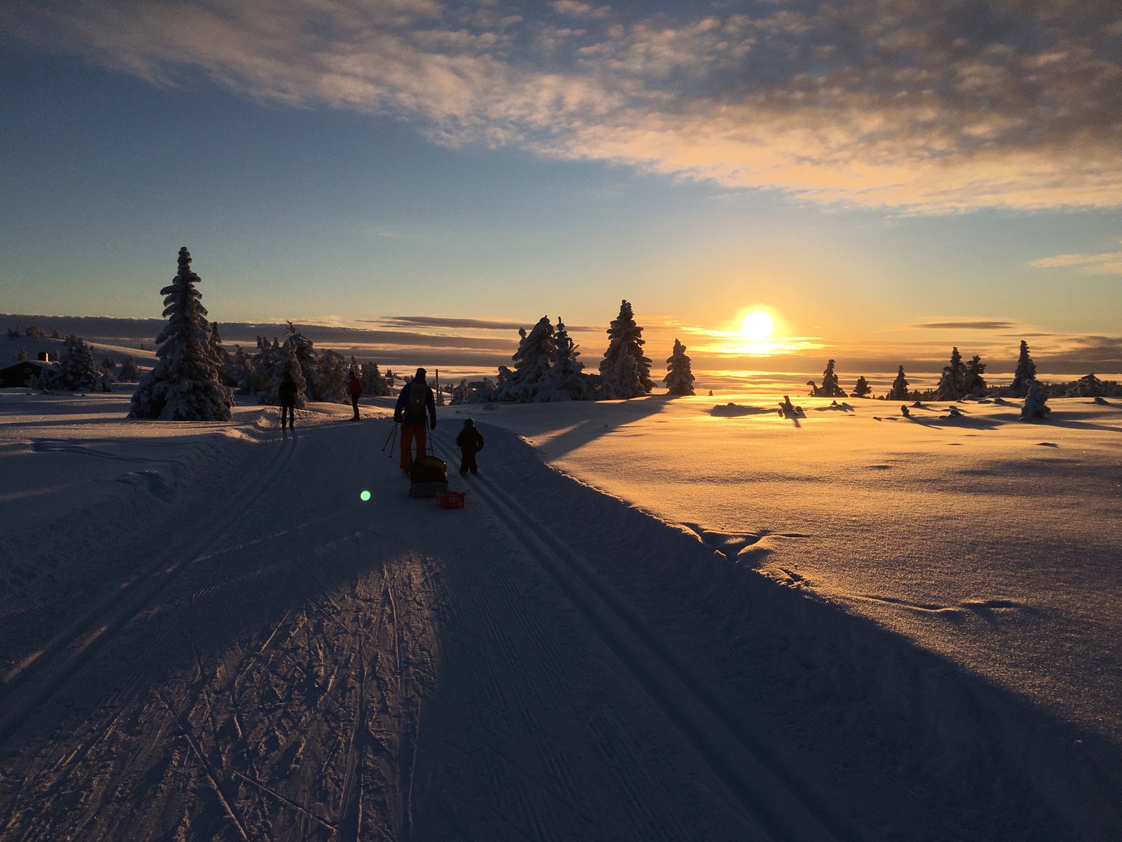 Storåsentoppen 10 minutter på ski fra hytta. Galleribilde