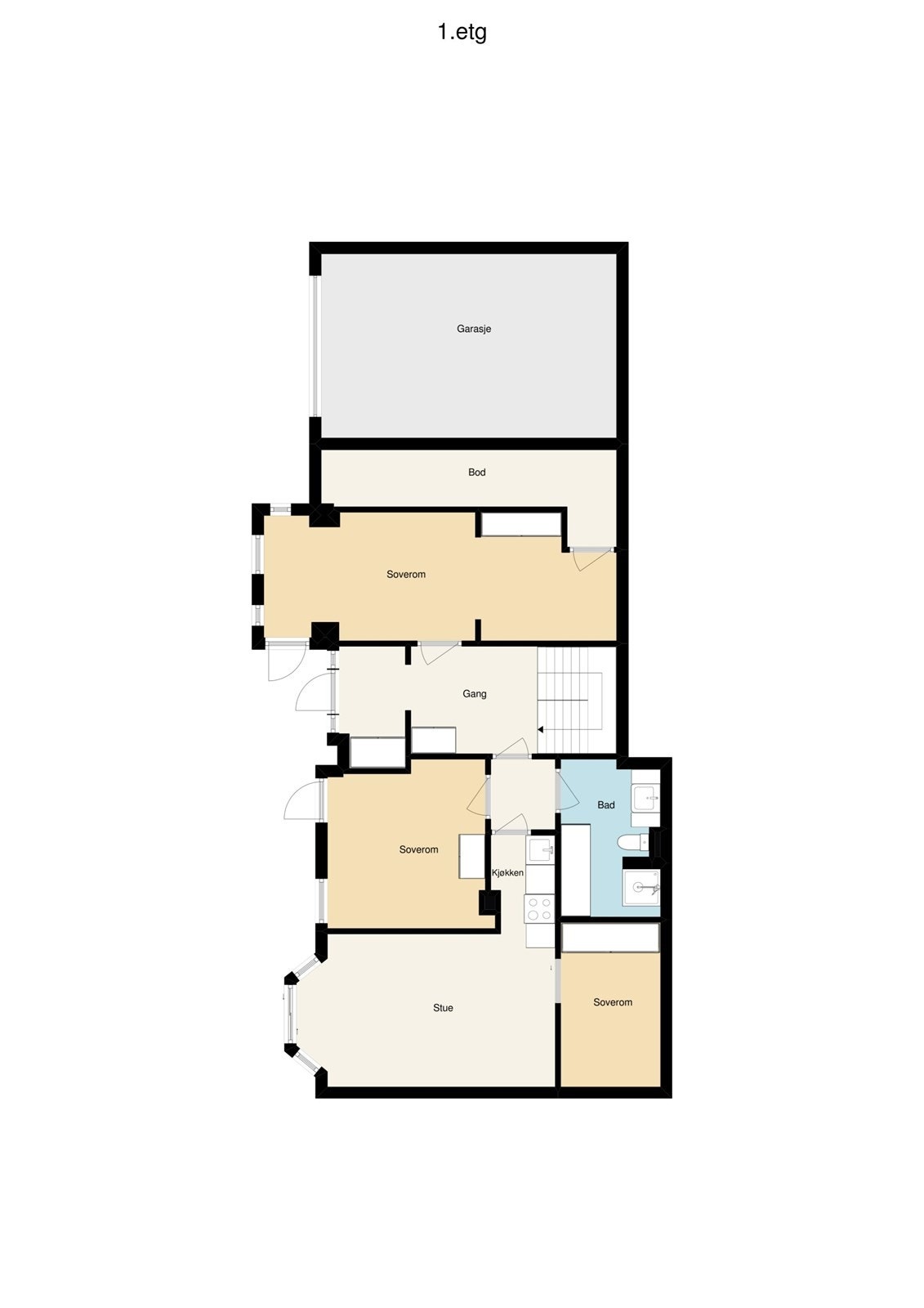 2dplan og 1 Galleribilde