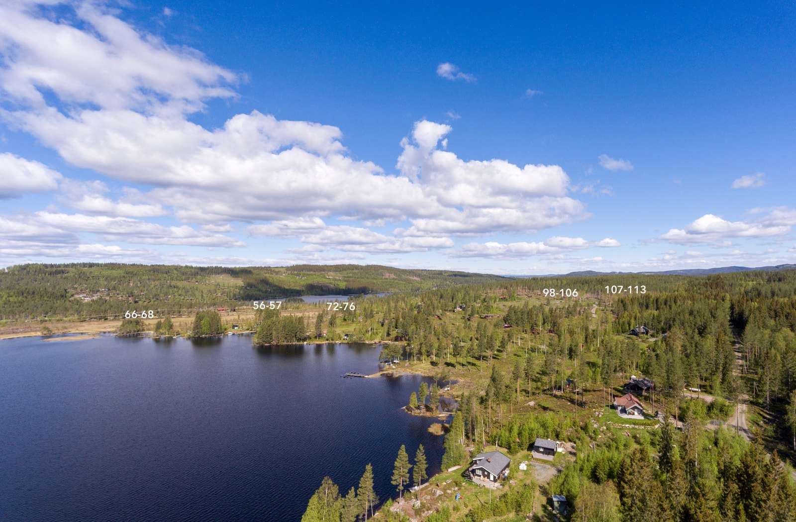 Hyttefeltet ligger i Søndre Land, en kommune i Oppland Galleribilde