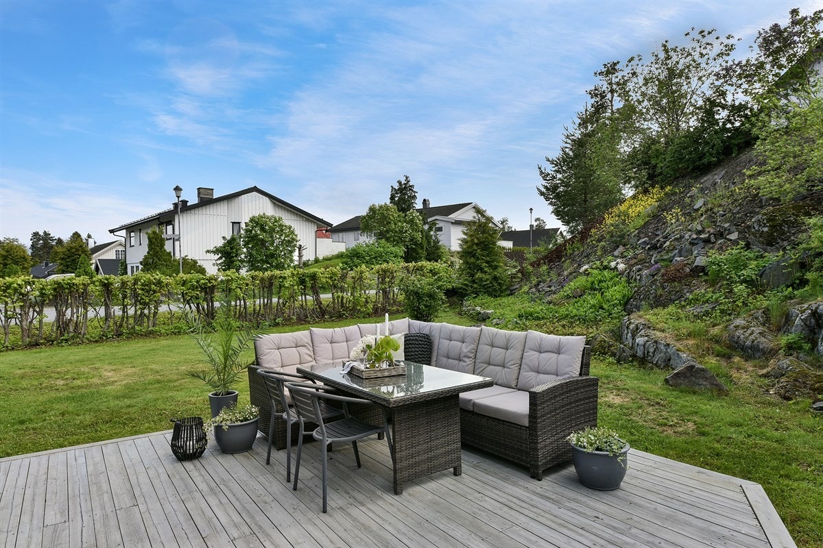 Ellers har fasilitetene god plass for sittegrupper, grilling, middagsgjester eller bare late dager i solen. Galleribilde
