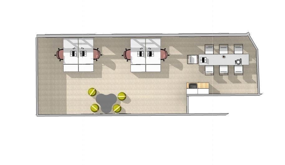 Forslag til innredning 2 etg. 57 m2. Galleribilde