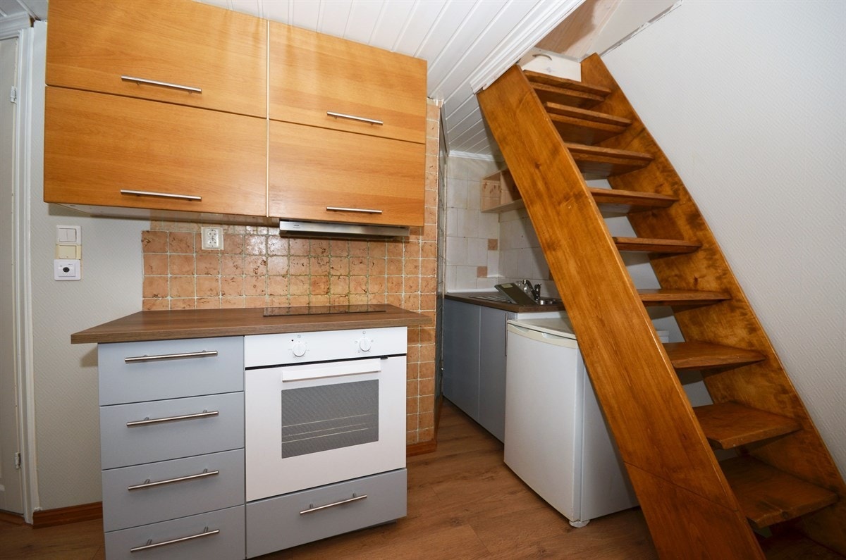 Kjøkkendelen i Leil. 1 i stallbygningen. Galleribilde