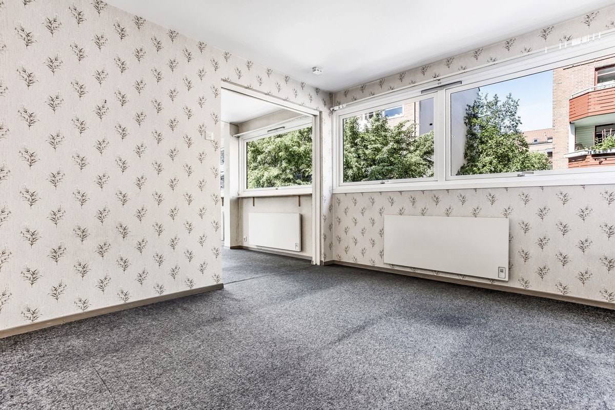 Gode muligheter for endringer i planløsningen. Lettvegger. Galleribilde