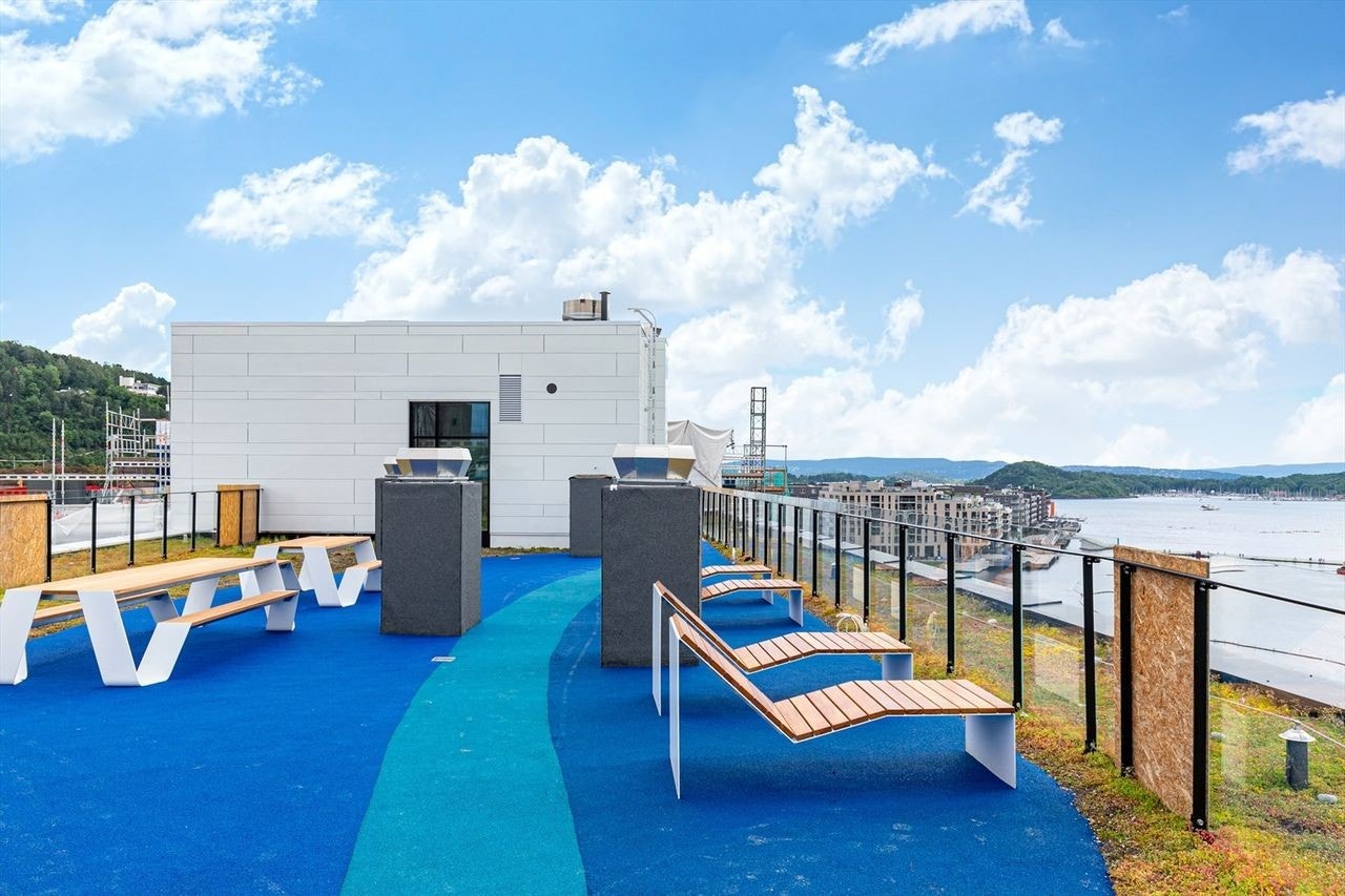 Utsikt på takterrassen Galleribilde