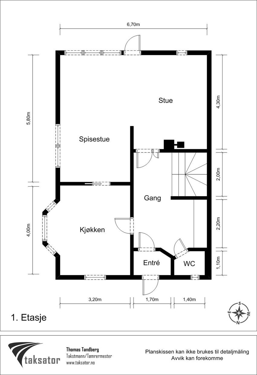 Plantegnig 1. etasje. Galleribilde