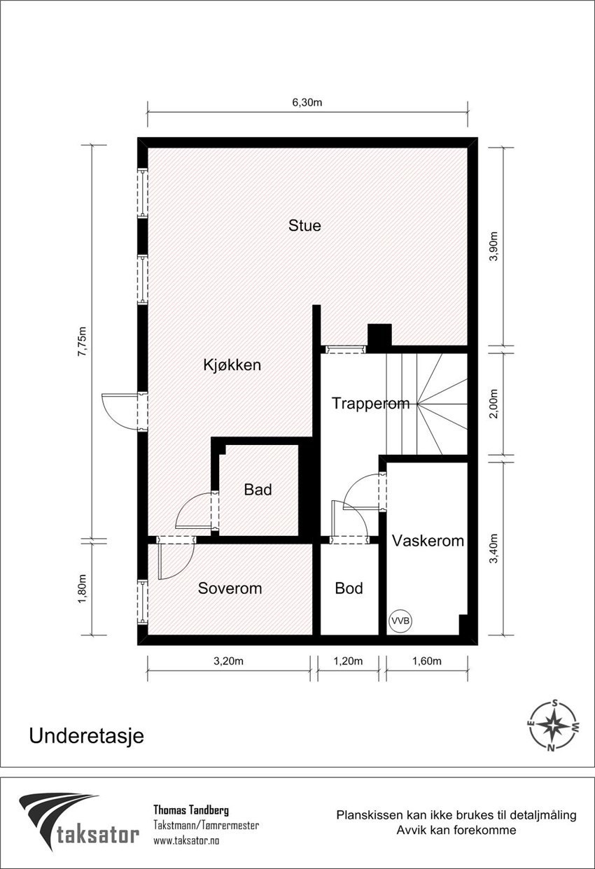 Plantegning U etasje. Galleribilde