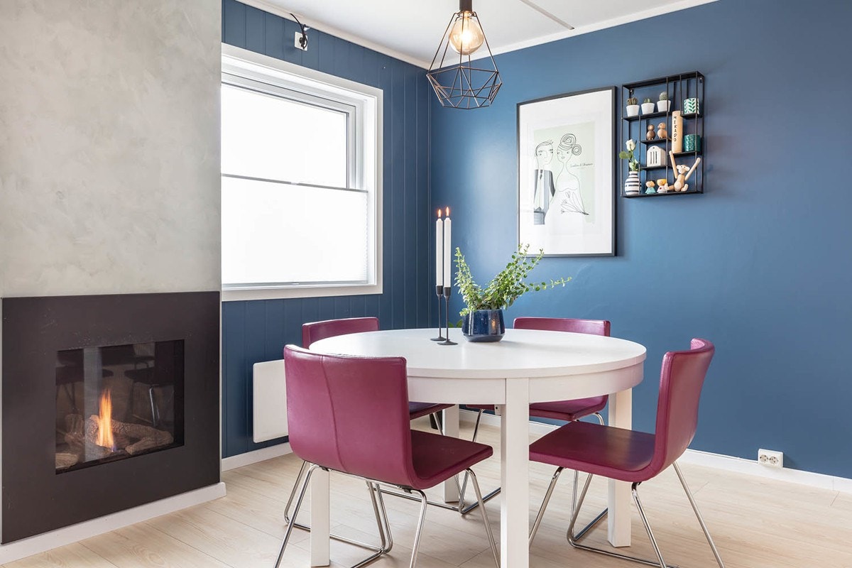 Her kan man nyte et hyggelig måltid med venner og familie. Galleribilde