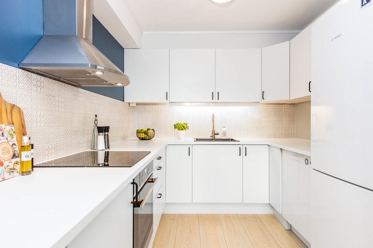 Kjøkkenet ble pusset opp i 2019. Galleribilde