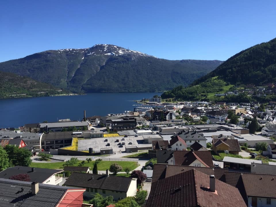 Utsikt fra vinduet på hybel. Galleribilde