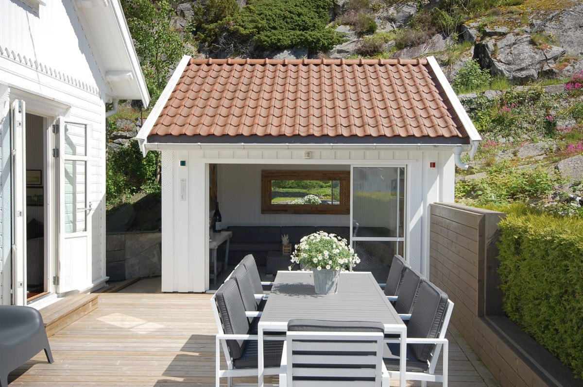 Uteplass mot utestuen Galleribilde