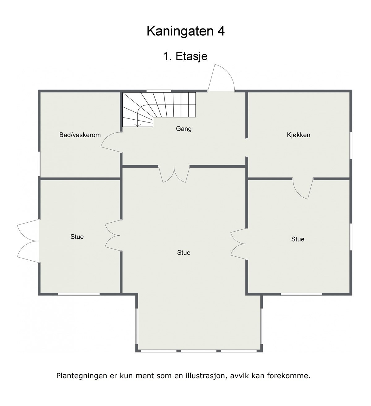 Plantegning 1.Etasje. Galleribilde