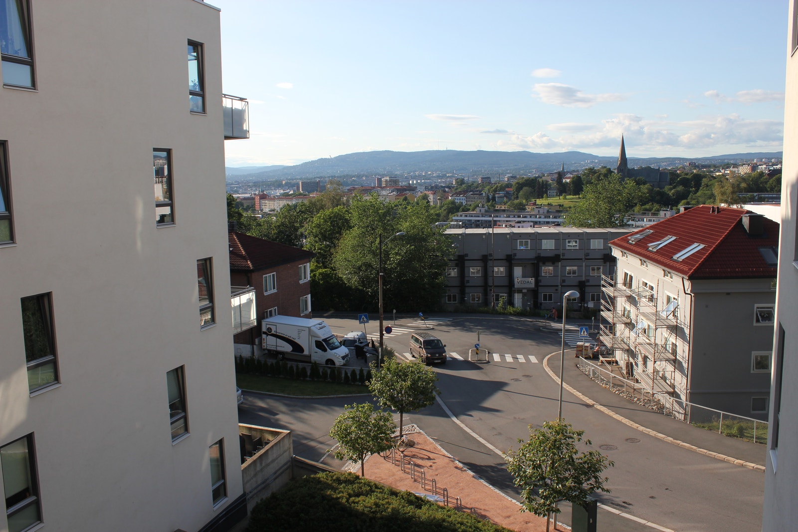 Utsikten frå terrassen Galleribilde