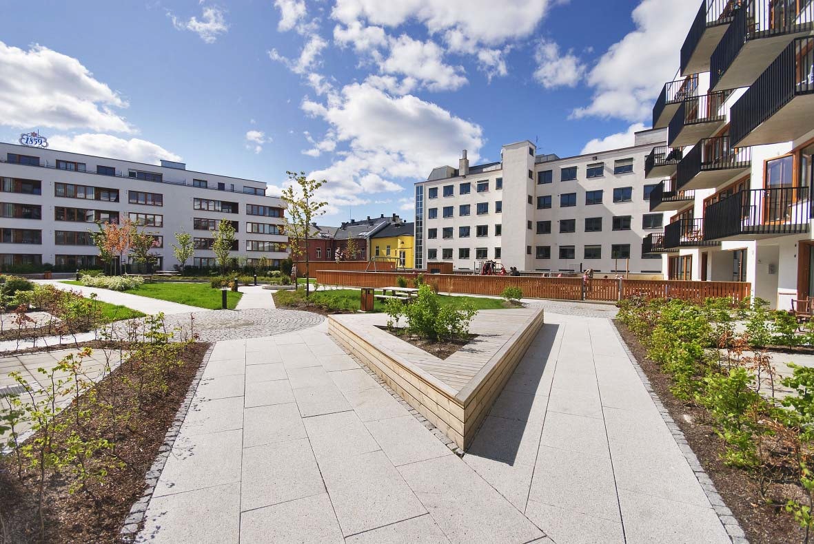 Bakgård Galleribilde