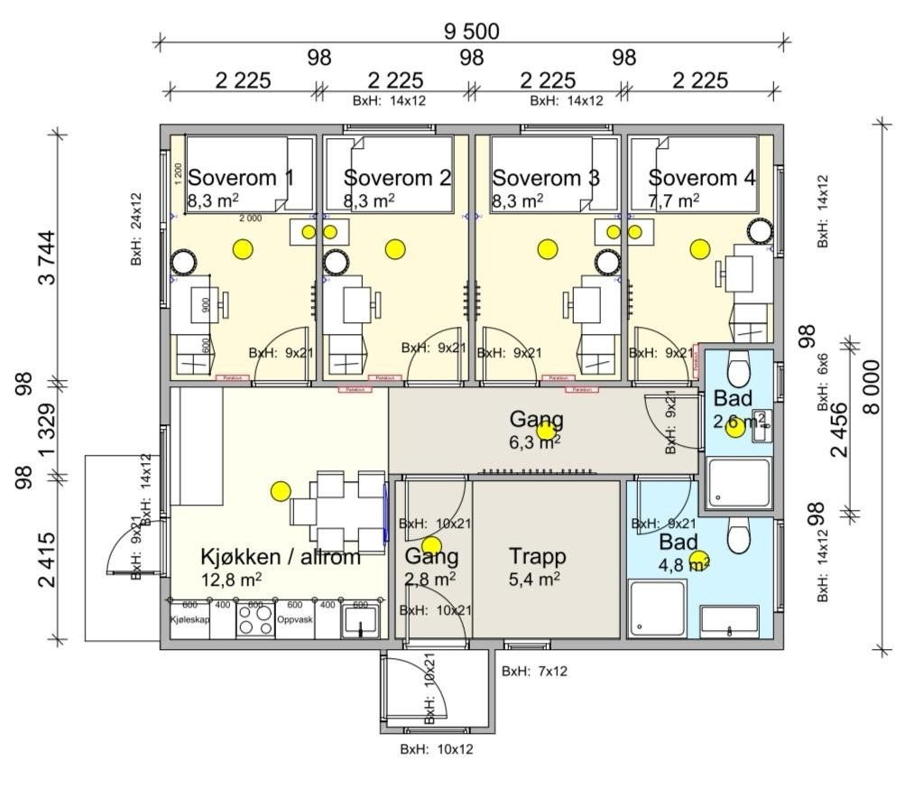 1 etasje Galleribilde