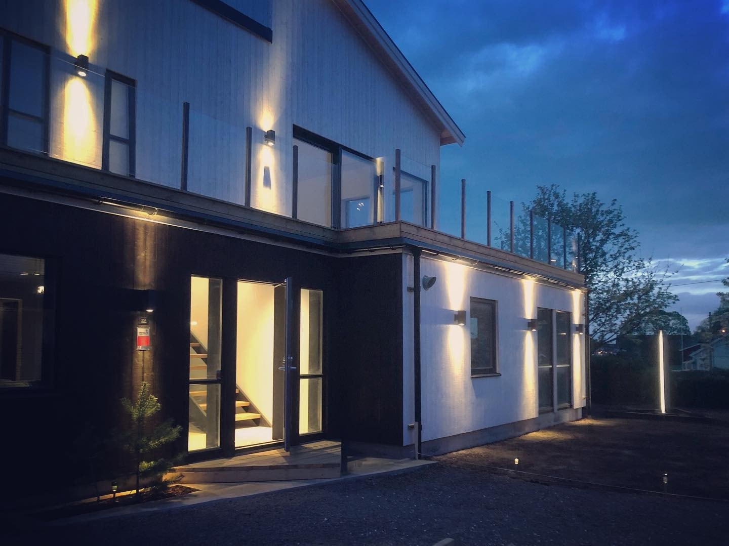 Utvendig fasade mot vest Galleribilde