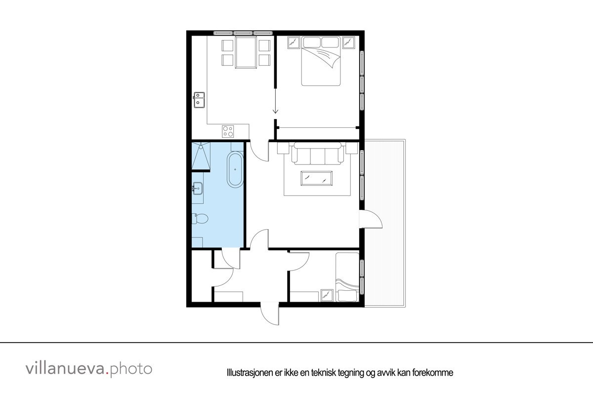 Plantegning - Hovseterveien 98 Galleribilde