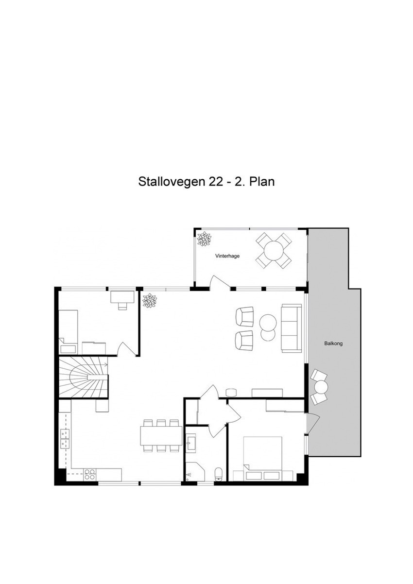 Planskisse øvre plan