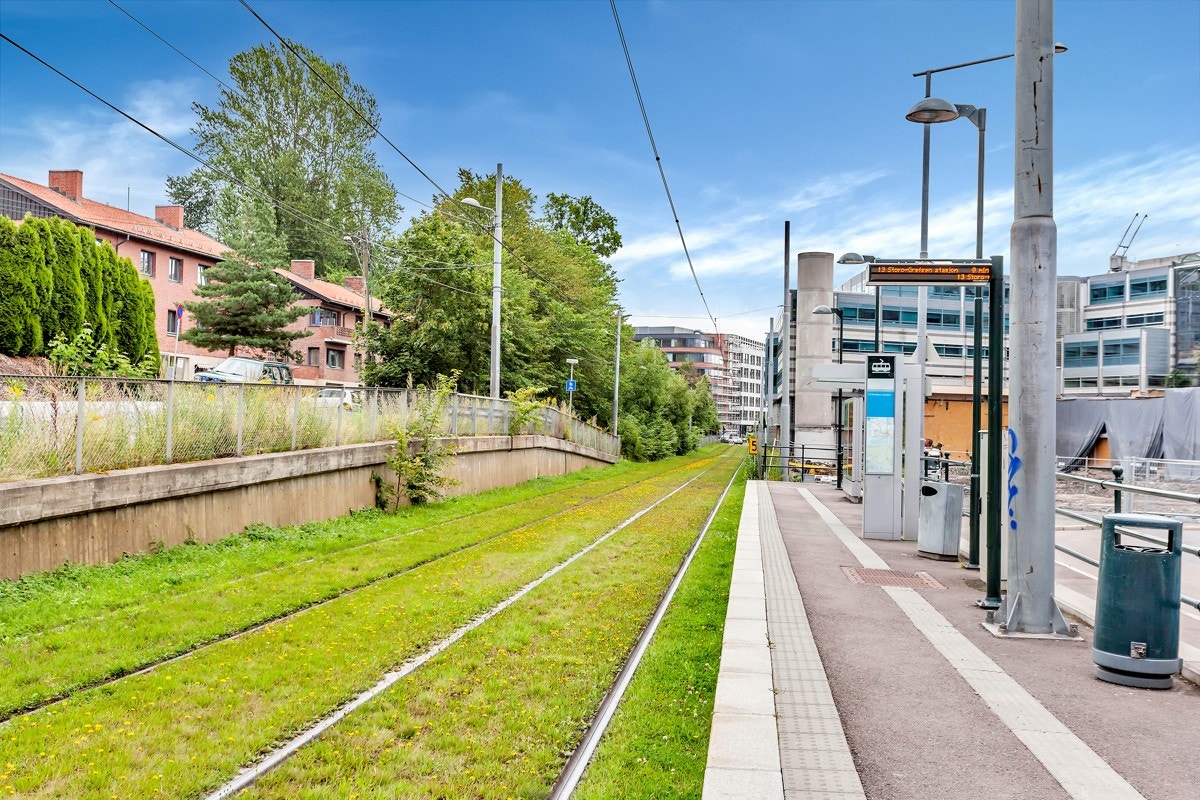 Gangavstand til trikkestopp. Galleribilde