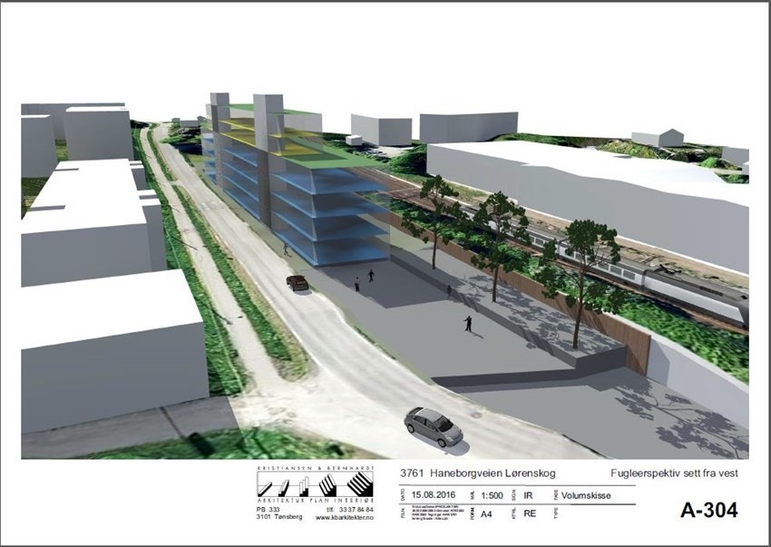 Tegningene viser næringsbygg fordelt på tre Gnr og Bnr. Det er kun to av tomtene som er til salgs. Galleribilde