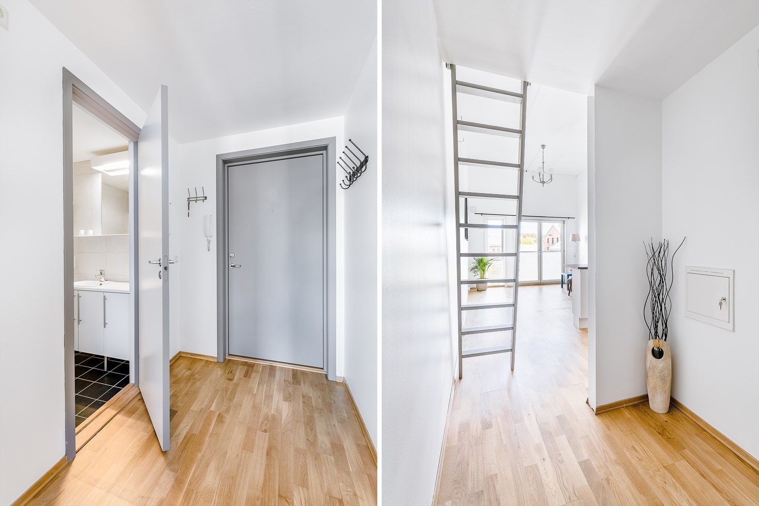 Det er mulighet for kommode eller skap i entreen. Galleribilde