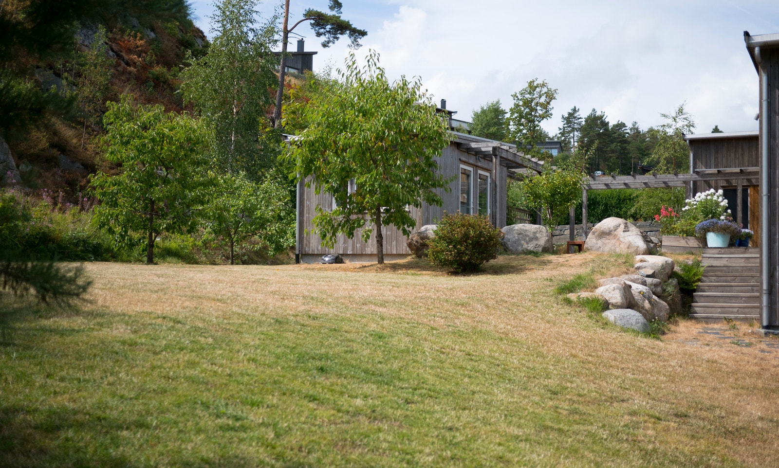 Fra uteområdet ved hytta Galleribilde